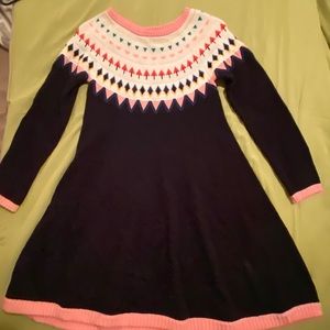 Hanna Andersson Fair Isle knit dress